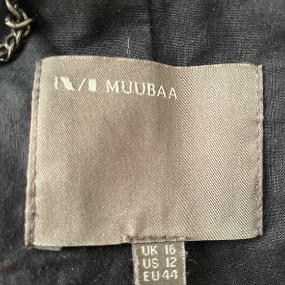 Muubaa London Black Women's Leather Blazer (Size 12) - Picture 4 of 7